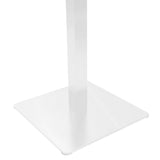 Masă bar cu bază metalică, Stofan, metal, alb-negru, 45x45x108 cm