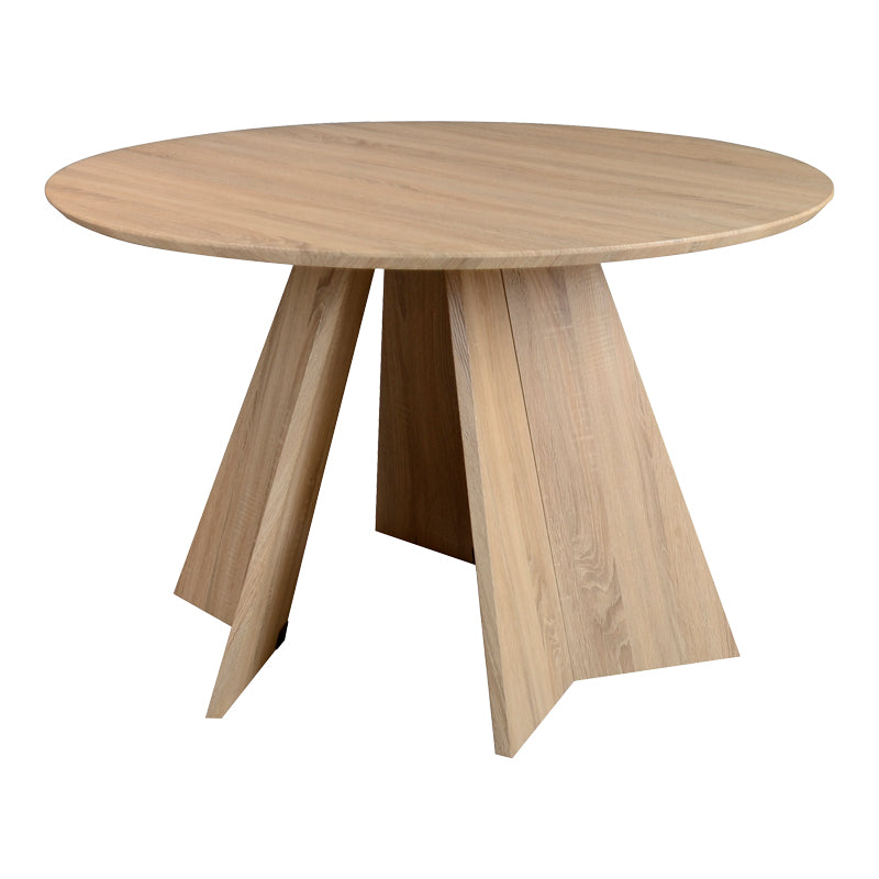 Masa rotunda cu functie extensibila Bibble, Natural - Nuc, 120x76 cm - Masa rotunda cu functie extensibila Bibble, Natural - Nuc, 120x76 cm