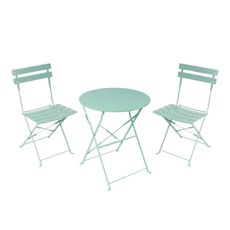 Set masa bistro pliabila, 3 piese, Metal, 60x71 cm - Set masa bistro pliabila, 3 piese, Metal, 60x71 cm - 400-000013