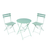 Set masa bistro pliabila, 3 piese, Metal, 60x71 cm - Set masa bistro pliabila, 3 piese, Metal, 60x71 cm - 400-000013