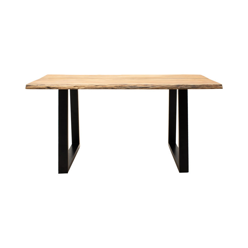 Masa Boho Miles, Lemn de salcam grosime 2 cm, Natural, 140x80x76 cm