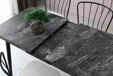 Masa Bucatarie Ay, Gri - Alb - Maro, 120x75x70 cm - Gri