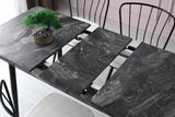 Masa Bucatarie Ay, Gri - Alb - Maro, 120x75x70 cm - Gri