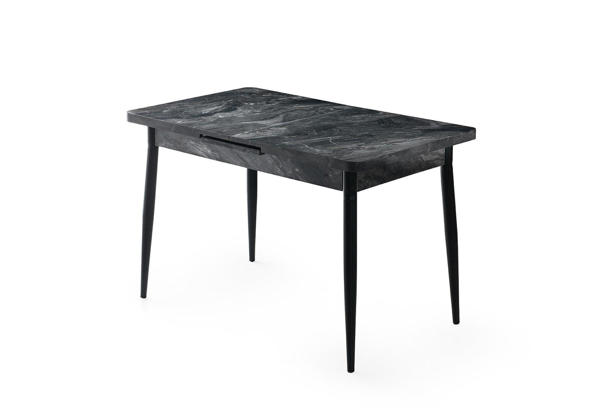 Masa Bucatarie Ay, Gri - Alb - Maro, 120x75x70 cm - Gri