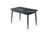 Masa Bucatarie Ay, Gri - Alb - Maro, 120x75x70 cm - Gri