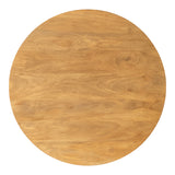 Masa Charmy, lemn de mango solid, Natur, 130x76 cm