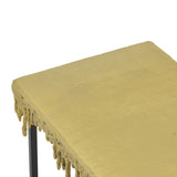 Masa Consolă Bulco metal, auriu-negru, 80x28x72 cm