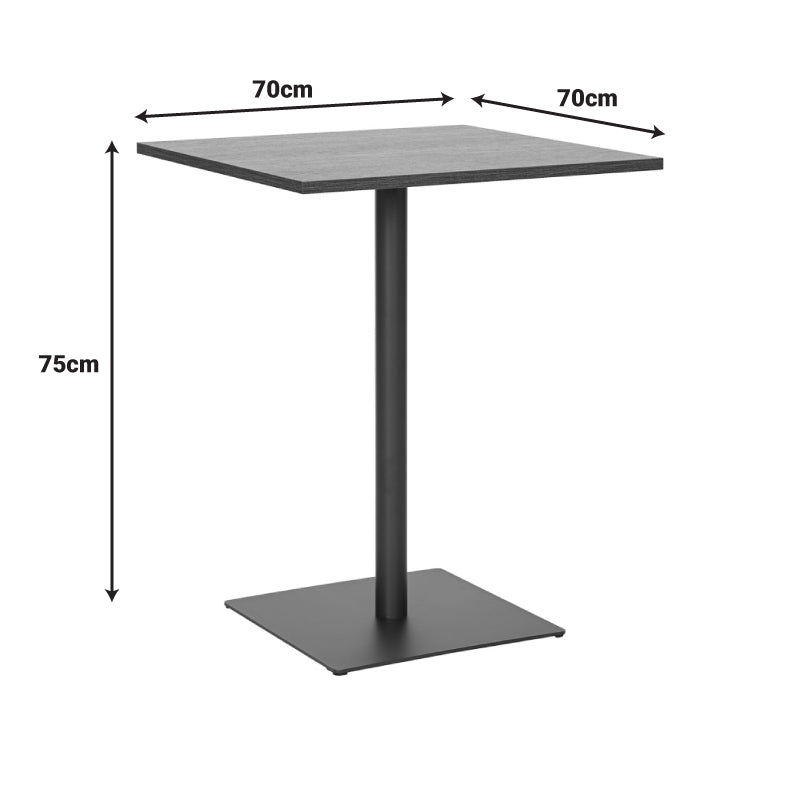 Masa cu functie fixa, Nerobian, Nuc - Stejar, 70x70x75 cm - Nuc