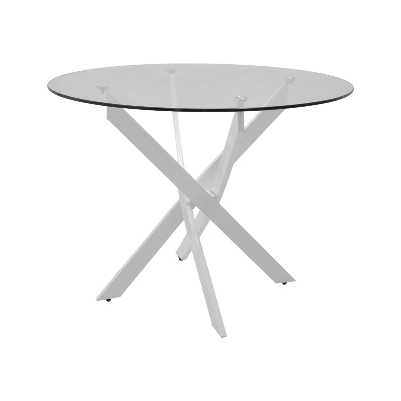 Masa Antoro din sticla, crom, D80x75 cm - Masa Antoro din sticla, crom, D80x75 cm - 292-000114