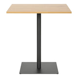 Masa cu functie fixa, Nerobian, Nuc - Stejar, 70x70x75 cm - Stejar