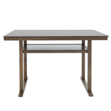 Masa de bar Tenor lemn Natural cauciuc, nuc, 150x90x91 cm