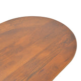 Masa de cafea Aithra, Lemn masiv de mango, 120x60x42 cm - Nuc