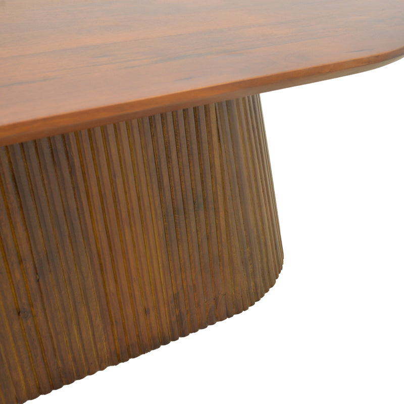 Masa de cafea Aithra, Lemn masiv de mango, 120x60x42 cm - Nuc