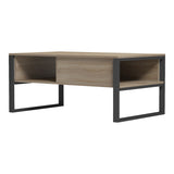 Masa de cafea Bendon, Pal melaminat si metal, 100x60x45 cm - Sonoma-Negru