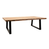 Masa de cafea Boho Miles, Lemn de salcam, Natural, 115x60x45 cm