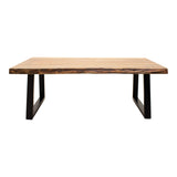 Masa de cafea Boho Miles, Lemn de salcam, Natural, 115x60x45 cm