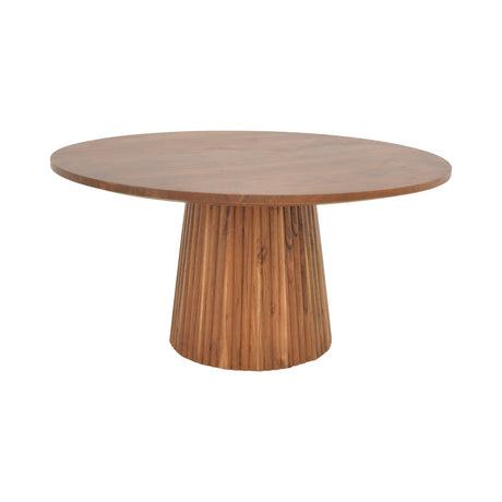 Masa de cafea Canicule II, lemn de acacia solid, nuanta, nuc, 80x40 cm