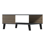 Masă de cafea cu design modern Tuscany, Stil sonoma-antracit, Material lemn/metal, 83x54x34 cm