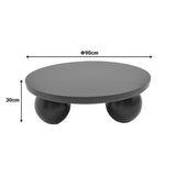 Masă de cafea cu funcție decorativă Fedena , Stil natural, Lemn masiv de mango, 90x30 cm