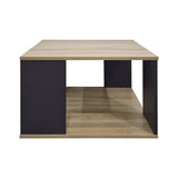 Masă de cafea cu funcție decorativă, Sonoma-Anthracite, Modern, Pal melaminat, 60x60x39 cm
