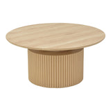 Masuta de cafea Opols, MDF, D90x42 cm - Natur