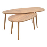 Masa de cafea din de Monty, Nuc - Stejar, 116x46x46 cm - Masa de cafea din de Monty, Nuc - Stejar, 116x46x46 cm