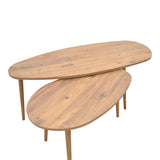 Masa de cafea din de Monty, Nuc - Stejar, 116x46x46 cm - Nuc