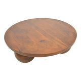 Masă de cafea cu funcție decorativă Fedena , Stil natural, Lemn masiv de mango, 90x30 cm
