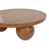 Masă de cafea cu funcție decorativă Fedena , Stil natural, Lemn masiv de mango, 90x30 cm