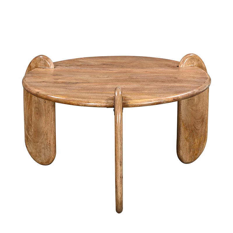 Masa de cafea Earten, Lemn de Acacia, Natur, 80x40 cm