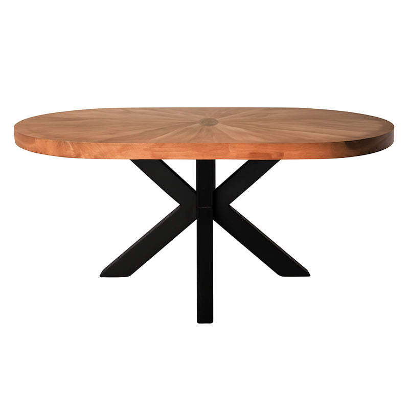 Masa de cafea, Fardy, lemn masiv de acacia, Negru, 120x60x45 cm, detaliu produs