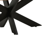 Masa de cafea, Fardy, lemn masiv de acacia, Negru, 120x60x45 cm