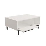 Masa de cafea Frixton  90x60x37 cm - Alb
