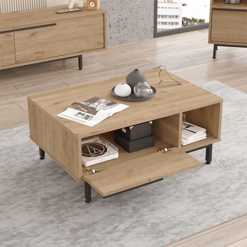 Masa de cafea Frixton  90x60x37 cm - Negru