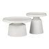 Set 2 mese de cafea Ginoze, Metal, 70x70x40 cm - 029-000316