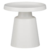 Set 2 mese de cafea Ginoze, Metal, 70x70x40 cm - Alb