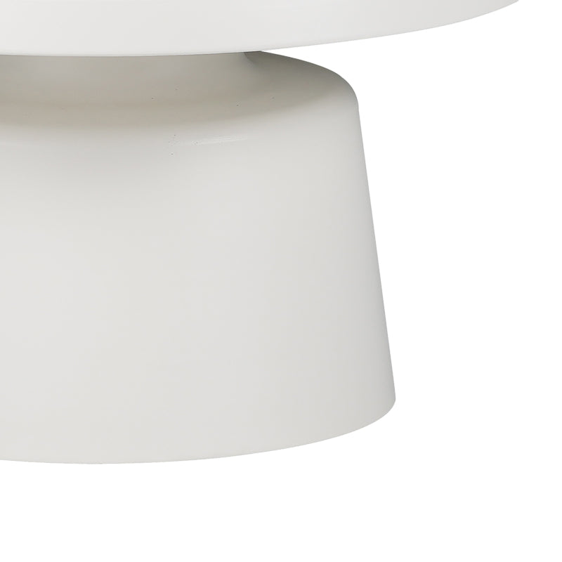 Set 2 mese de cafea Ginoze, Metal, 70x70x40 cm - Alb