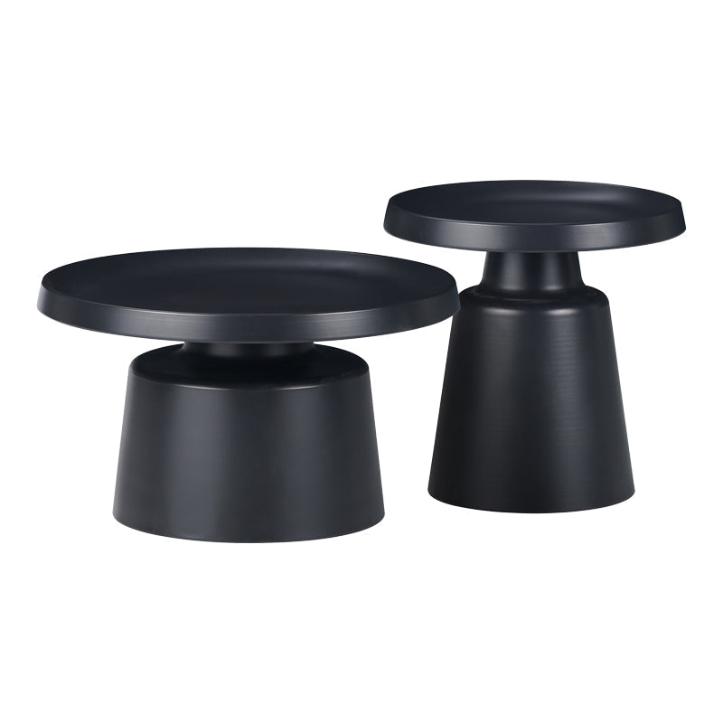 Set 2 mese de cafea Ginoze, Metal, 70x70x40 cm - Set 2 mese de cafea Ginoze, Metal, 70x70x40 cm - 029-000315