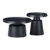 Set 2 mese de cafea Ginoze, Metal, 70x70x40 cm - 029-000315