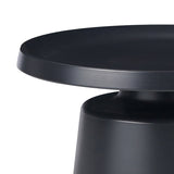Set 2 mese de cafea Ginoze, Metal, 70x70x40 cm - Negru
