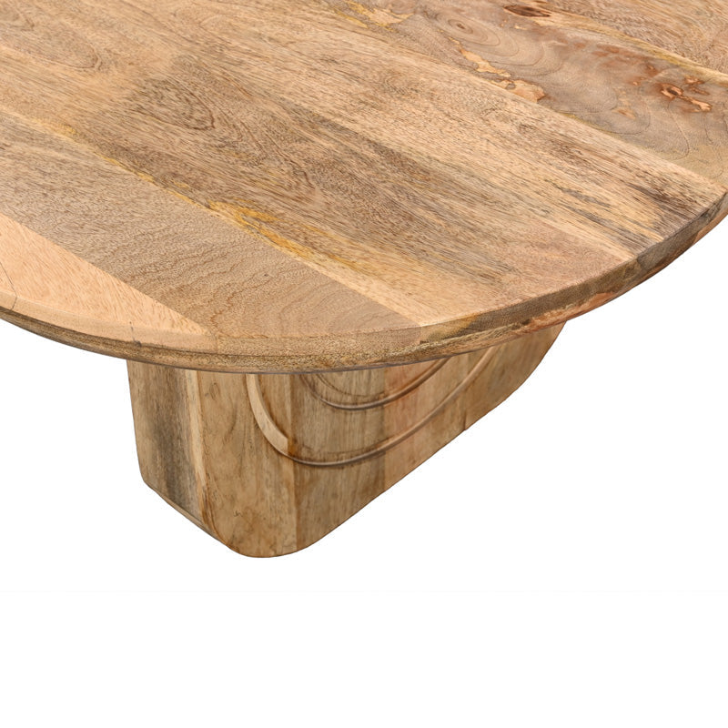 Masuta de cafea Kane, Lemn masiv de acacia, 110x72x38 cm - Natur