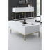 Masă de cafea Lord Bexley, alb - negru - alb - auriu - alb - argintiu, 90x60x40 cm - 618BLY1202