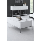 Masă de cafea Lord Bexley, alb - negru - alb - auriu - alb - argintiu, 90x60x40 cm - Masă de cafea Lord Bexley, alb - negru - alb - auriu - alb - argintiu, 90x60x40 cm - 618BLY1206