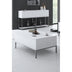 Masă de cafea Lord Bexley, alb - negru - alb - auriu - alb - argintiu, 90x60x40 cm - 618BLY1206