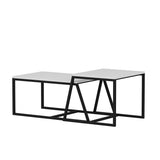 Masa de cafea Minimal Inarch, antracit - alb, 75x50x38 cm