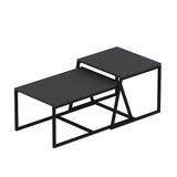 Masa de cafea Minimal Inarch, antracit - alb, 75x50x38 cm