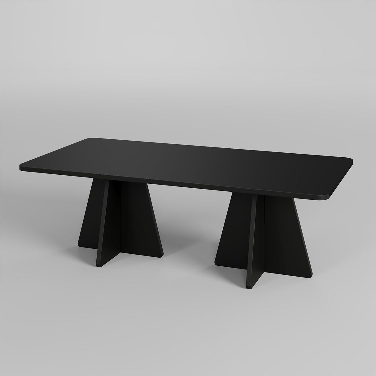 Masa de cafea Mushroom 2 Neostill, Negru - Sapphire Oak, 120x60 cm - Negru
