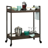 Masa de cafea Nova Nodeco, maro inchis - negru - maro deschis - negru, 80x40 cm - Dark Brown Black