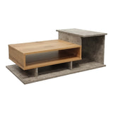 Masuta de cafea Nuvele, Pal melaminat, 90x50x35 cm - Ciment-Sonoma