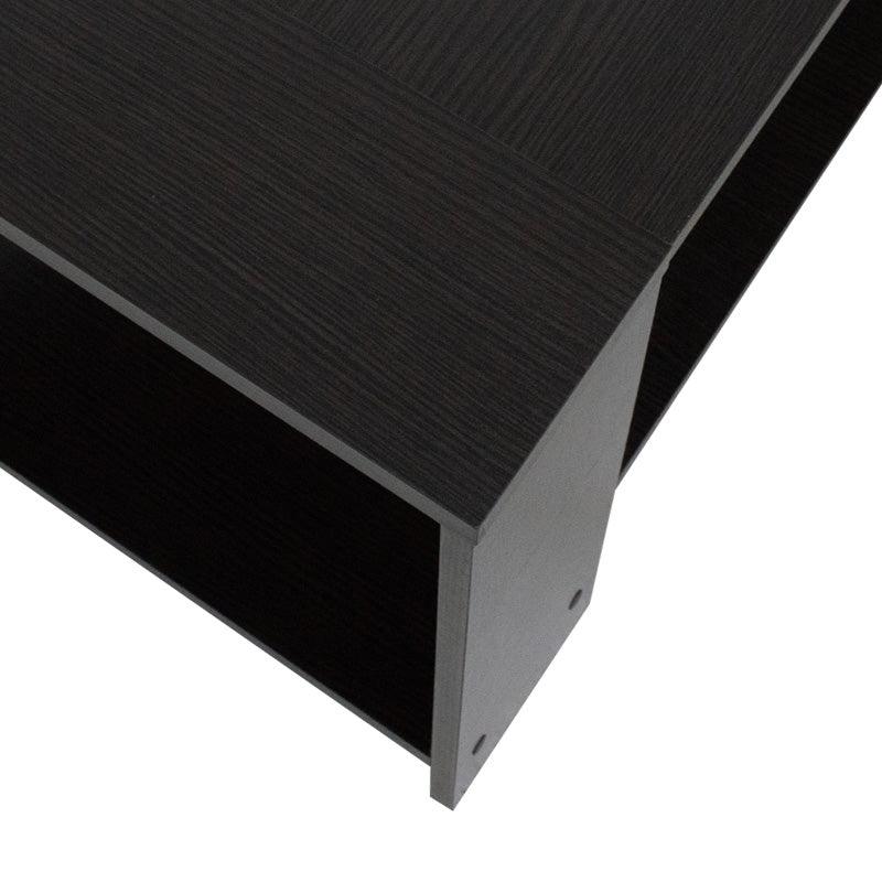 Masa de cafea Olympus, Natural - Negru, 100x51x42 cm - Negru
